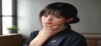 戴耳机的女性闭眼聆听，画面温柔，背景是模糊的暖色书房，展示ASMR倾诉陪伴类视频的沉浸感